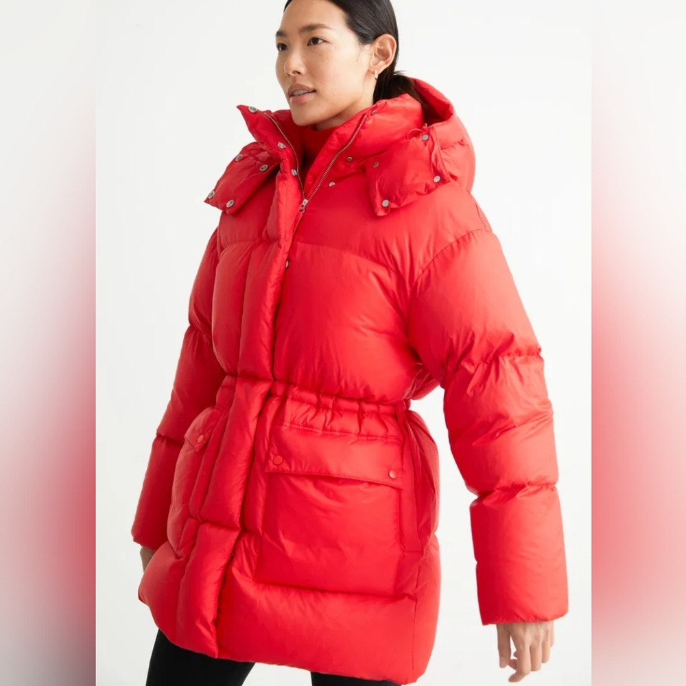 Women's Red Puffer Jacket